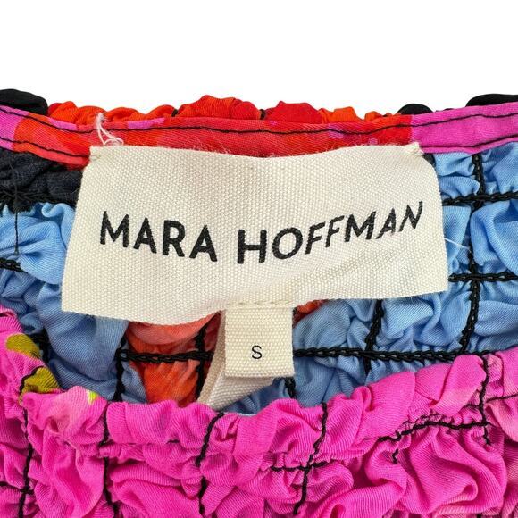 Mara Hoffman +‎ Net Sustain Laura Printed Popcorn Mini Dress Pink Size Small - Picture 10 of 16